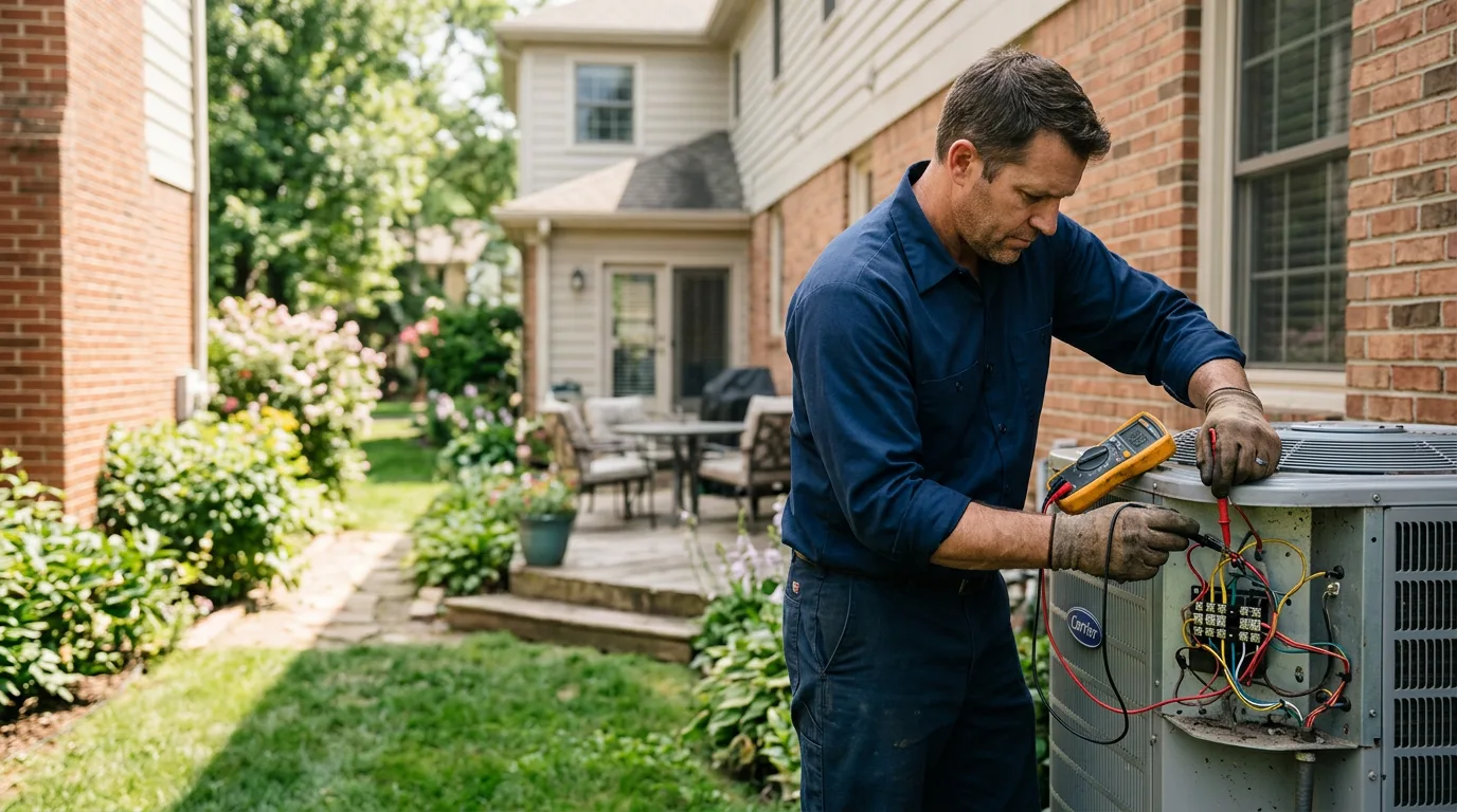 HVAC technician working near Blackstone, IL